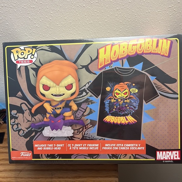 Hobgoblin Glow in the Dark Funko Pop +2 XL T Bundle - Picture 2 of 2